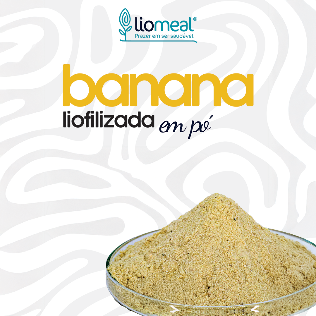 Banana Liofilizada em Pó – 100g