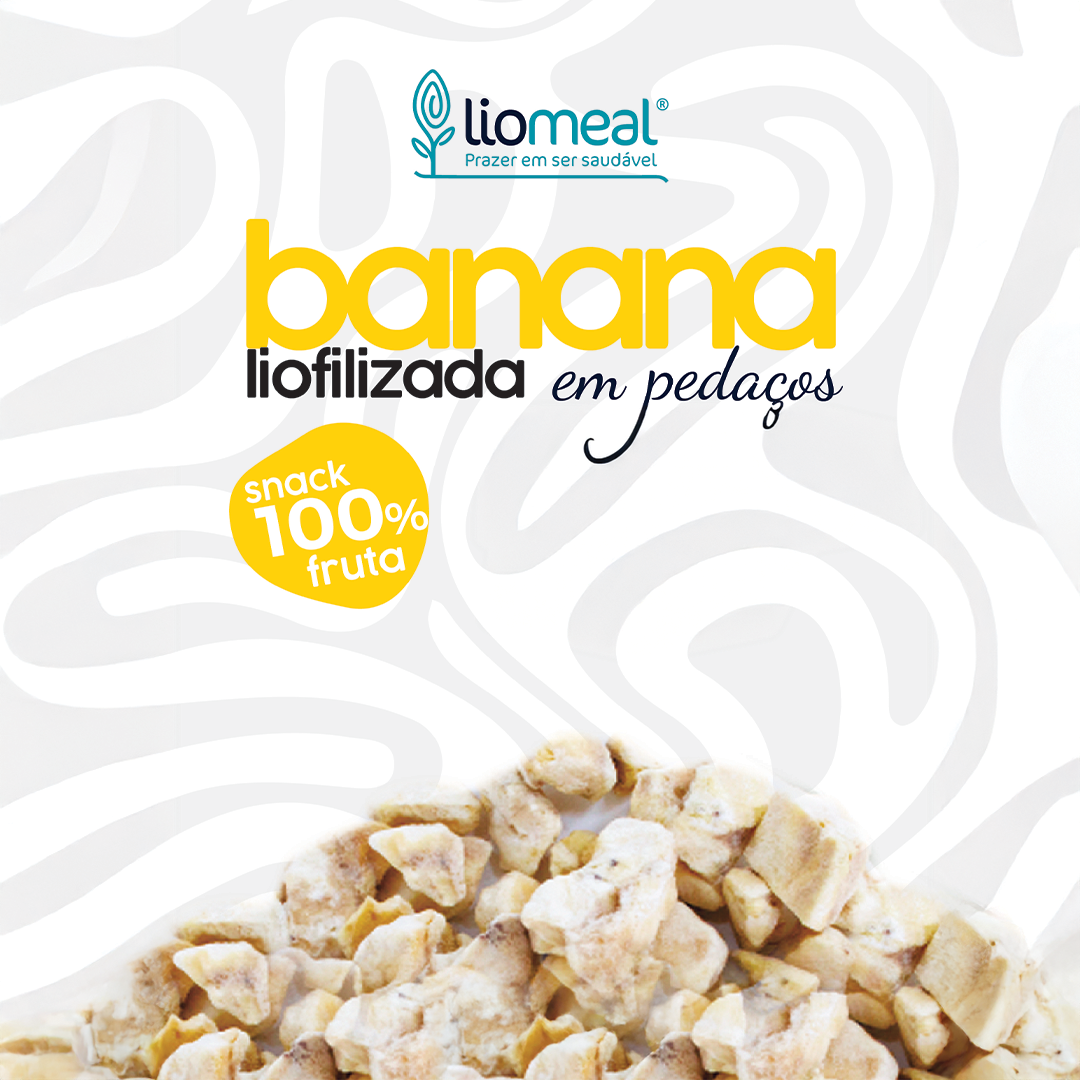 Banana Liofilizada em Pedaços – 100g